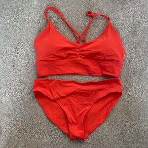 Lululemon Red Bikini Set